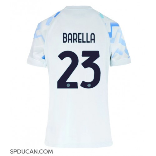 Zenski Nogometni Dres Inter Milan Nicolo Barella #23 Gostujuci 2025-26 Kratak Rukav Zenski Nogometni Dres Inter Milan Nicolo Barella #23 Gostujuci 2025-26 Kratak Rukav